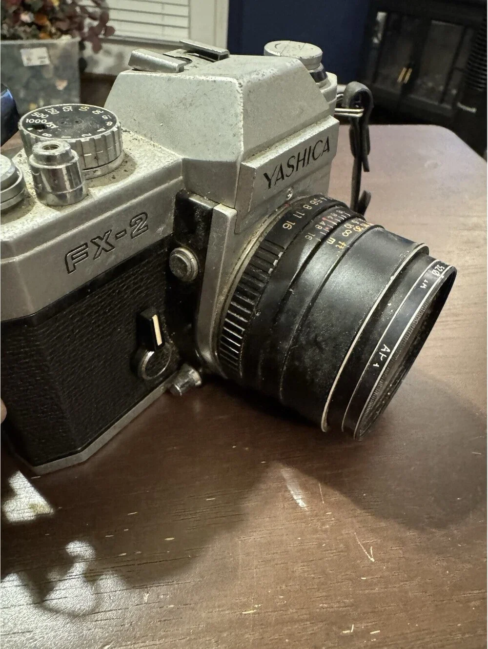Yashica FX-2 35mm SLR Film Camera with Yashica 50mm F1.9 lens Untested As Is